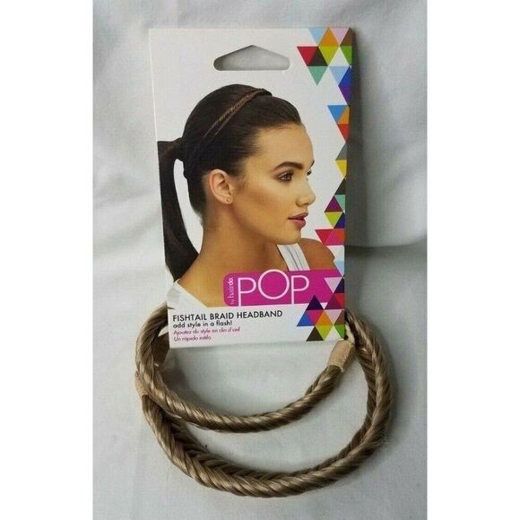 POP BY HAIRDO Fishtail Braid Hair Headband Golden Wheat Color - Picture 1 of 5